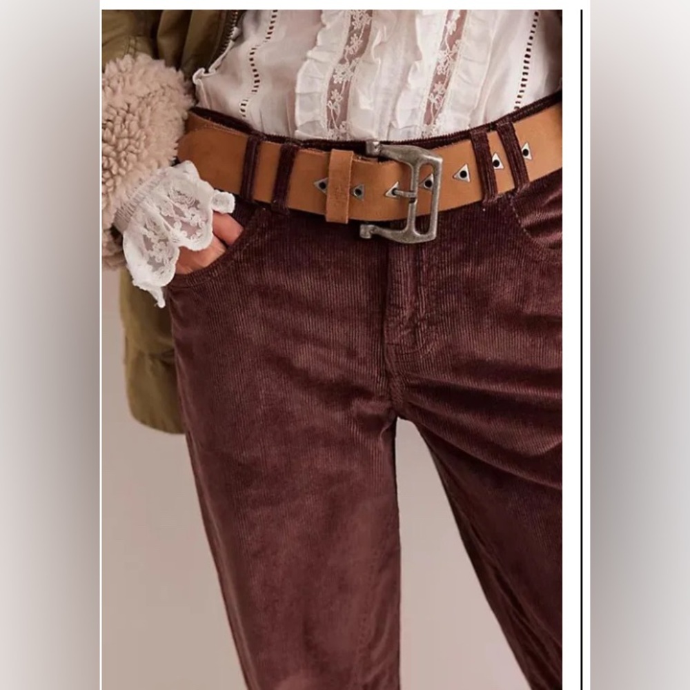 FREE PEOPLE x We The Free Risk Taker Mid-Rise Cord Jeans size 26 - Picture 7 of 11